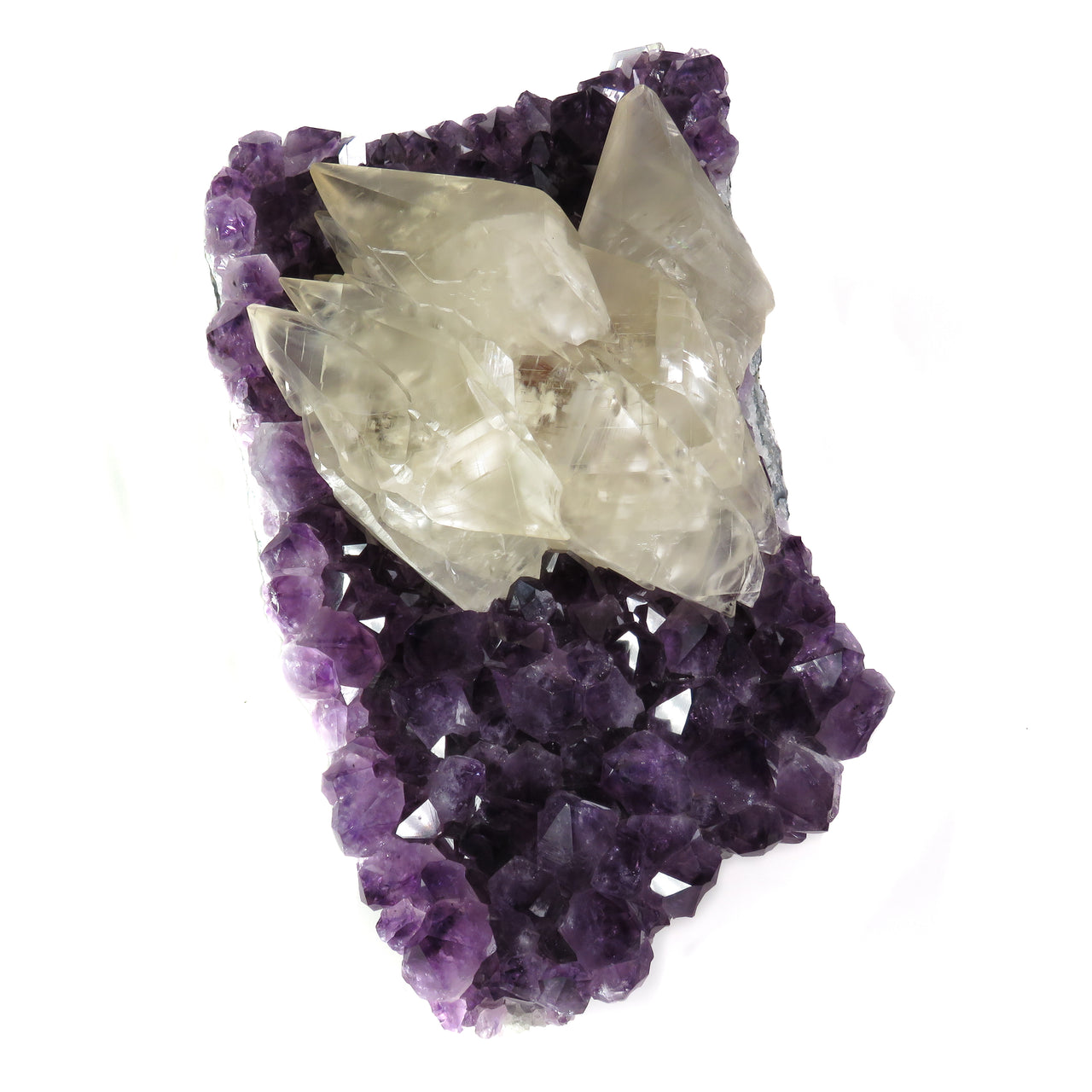 AMETHYST WITH CALCITE