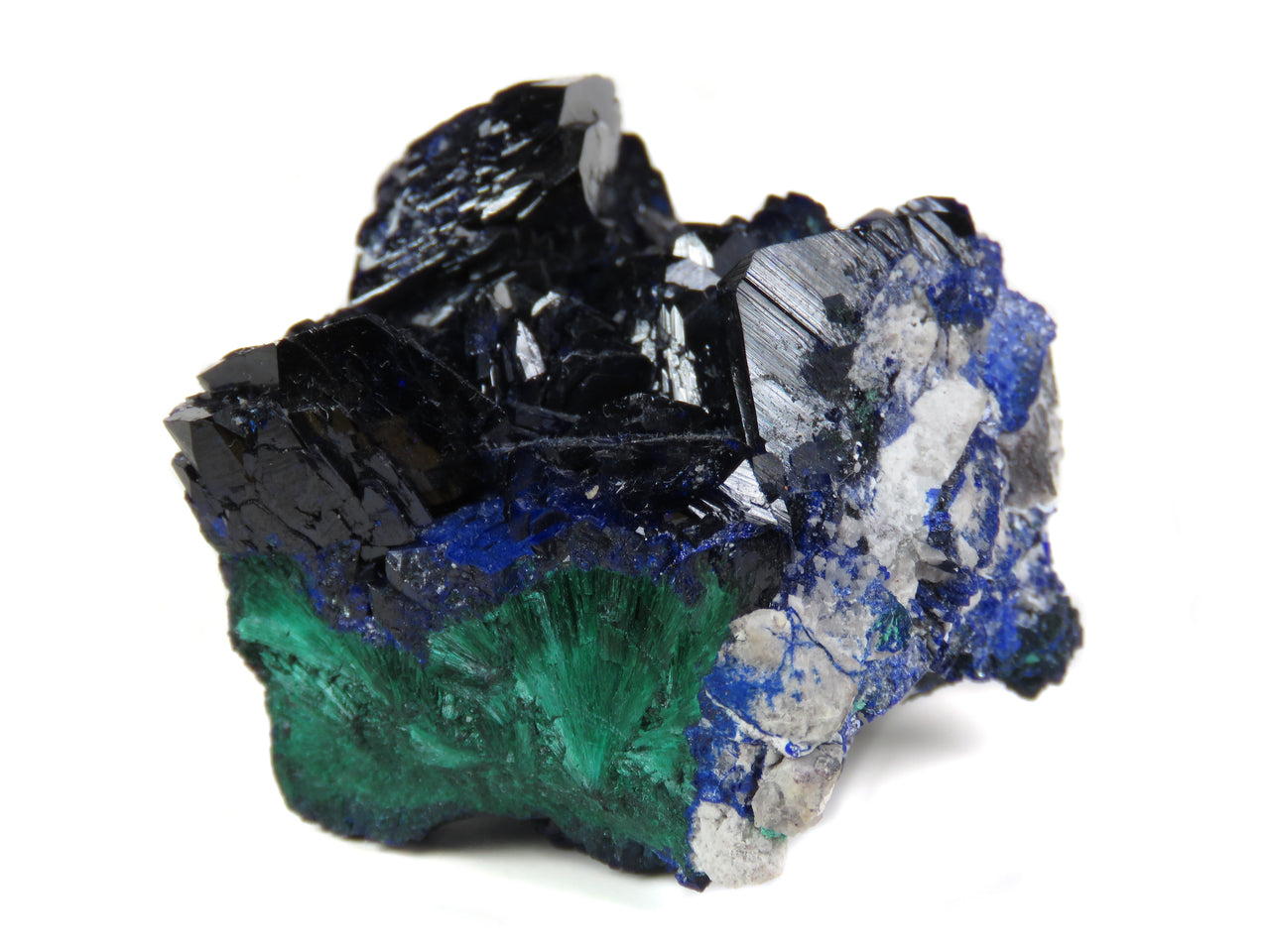 AZURITE WITH MALACHITE