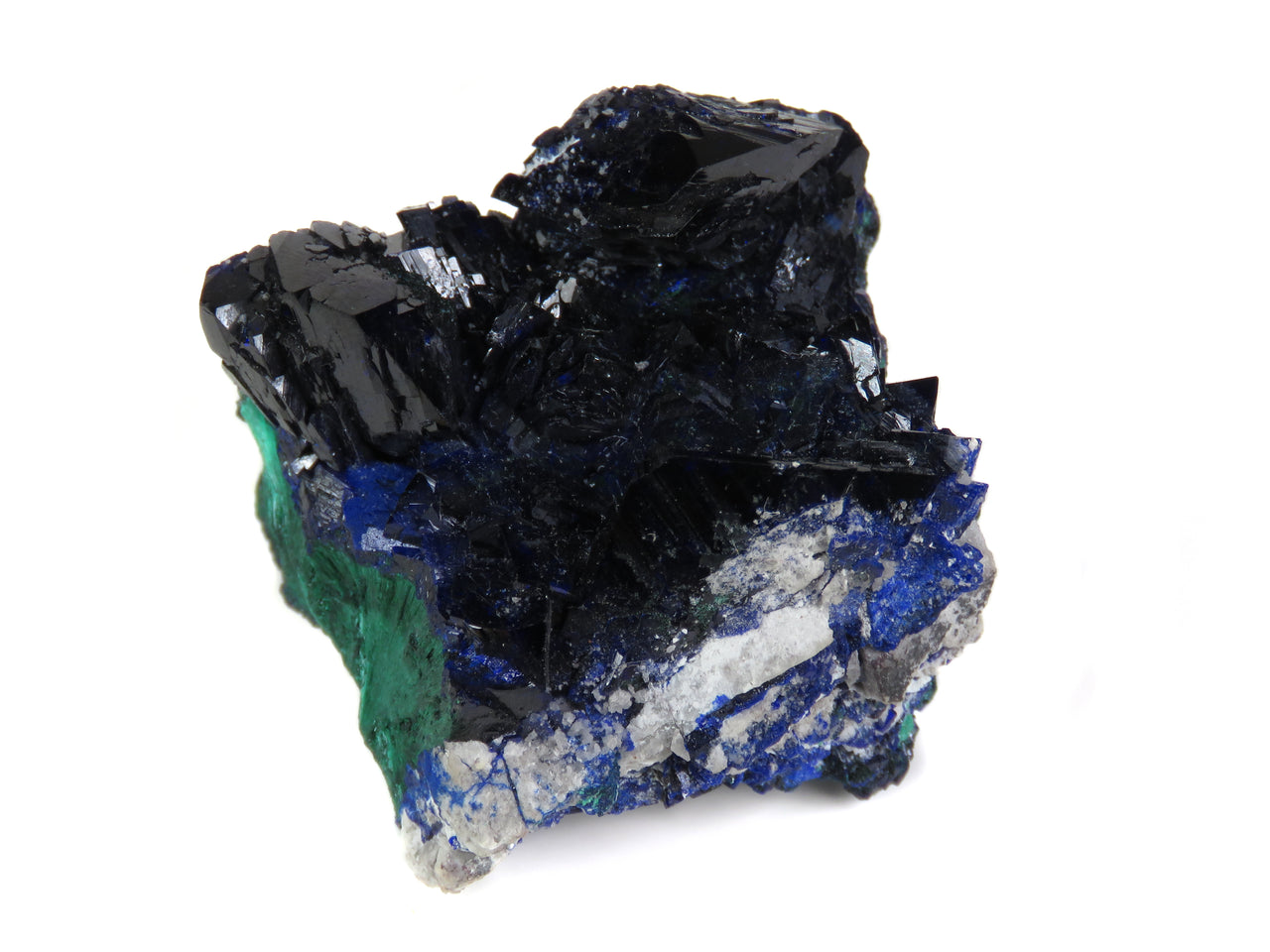 AZURITE WITH MALACHITE