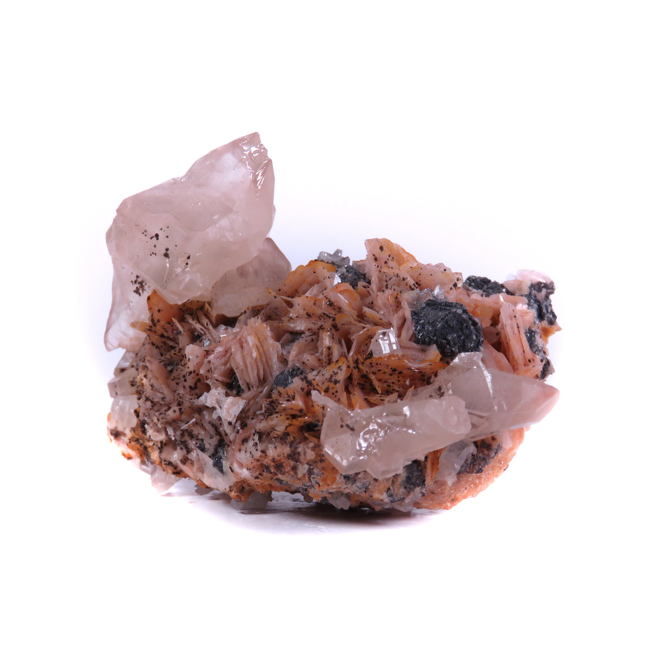 CERUSSITE ON BARITE & GALENA