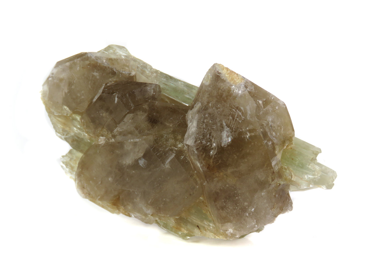 SMOKY QUARTZ ON TRIPHANE