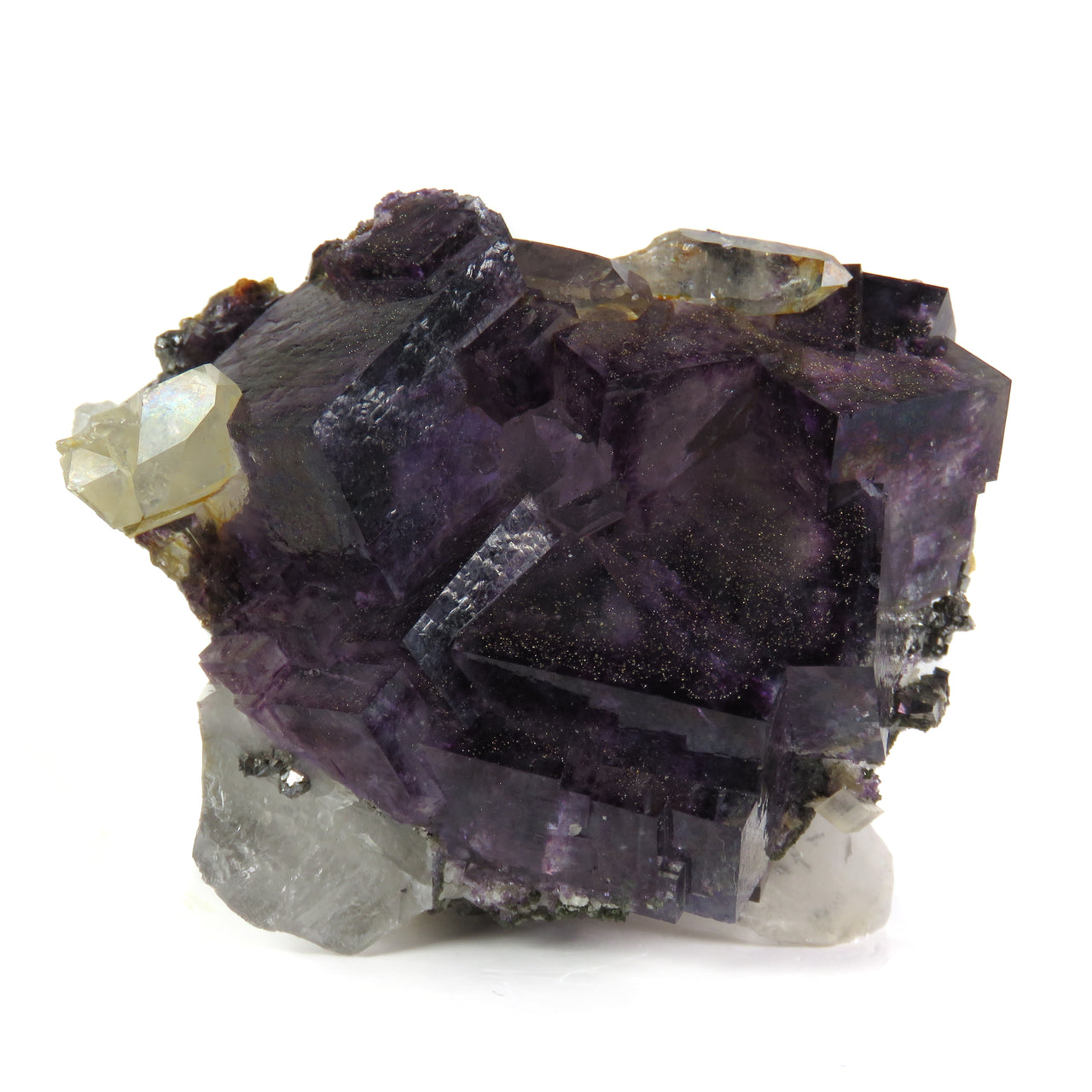 FLUORITE WITH CHALCOPYRITE & ARSENOPYRITE