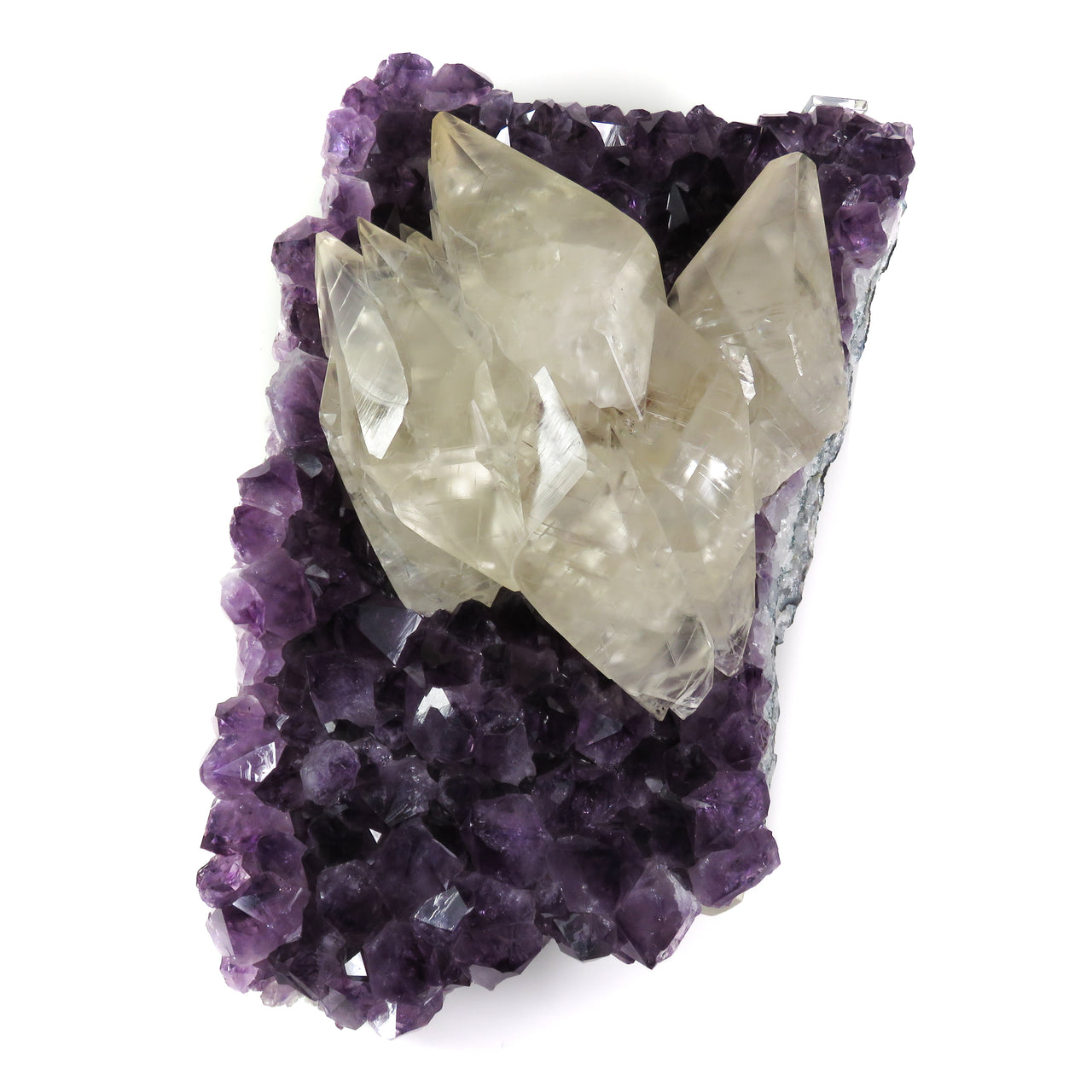 AMETHYST WITH CALCITE