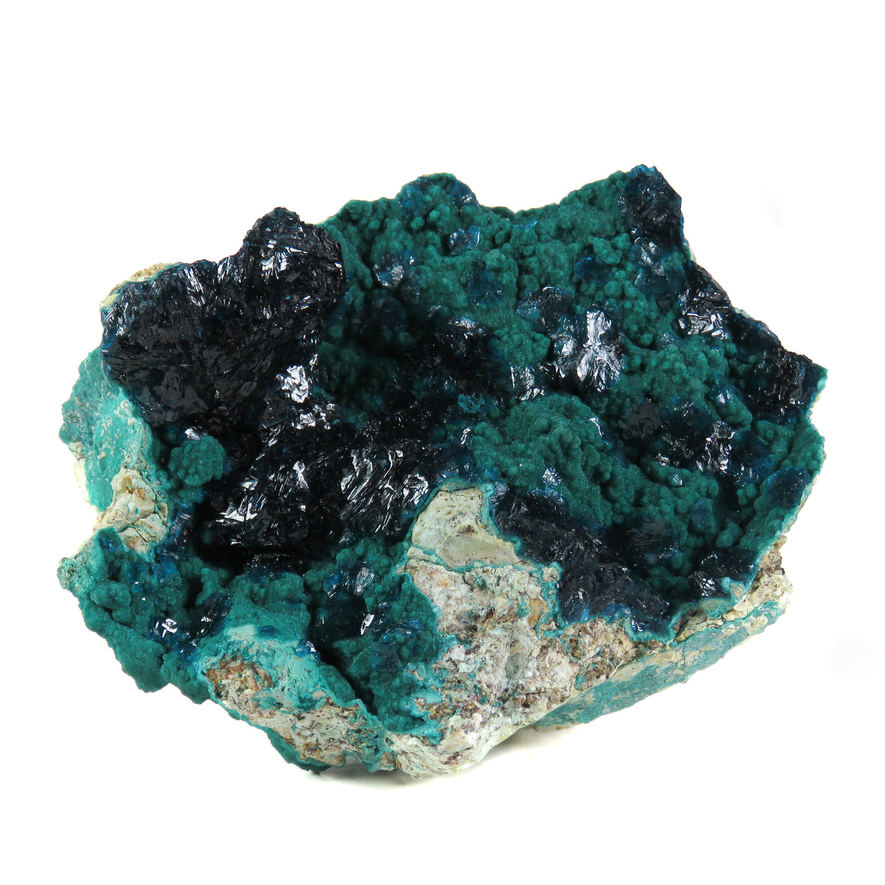 VESZELYITE ON ZINCOLIBETHENITE