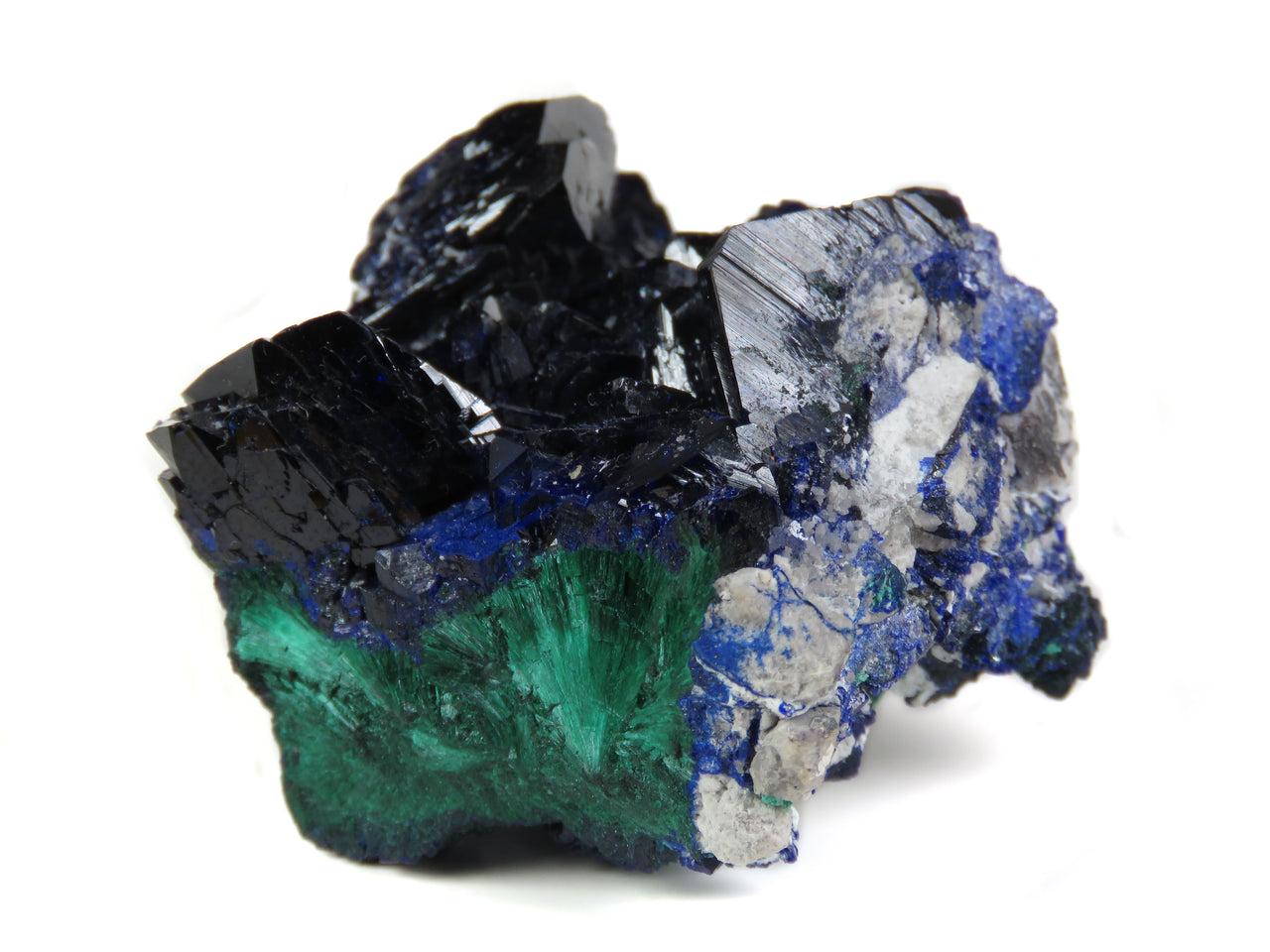 AZURITE WITH MALACHITE