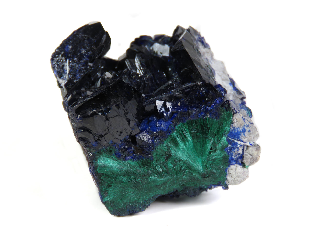 AZURITE WITH MALACHITE