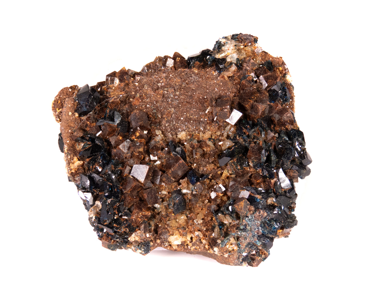 LAZULITE WITH SIDERITE & QUARTZ