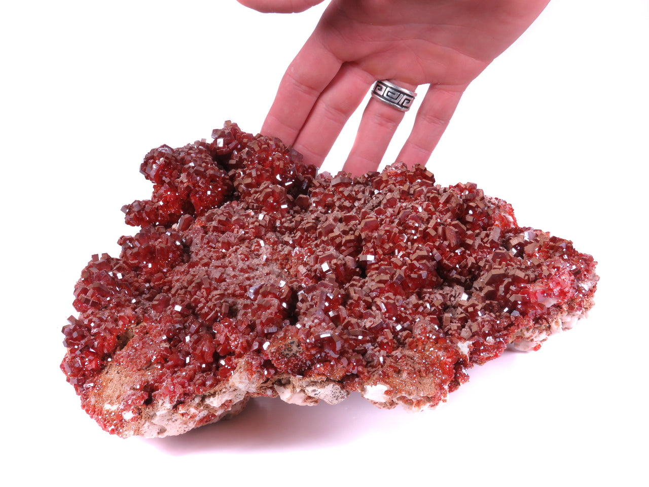 VANADINITE WITH CALCITE